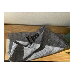Reformation Linen Mini Skirt in Plaid